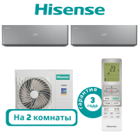 фото Комплект мульти сплит системы Hisense серии VISION PRO CARBON на 2 комнаты