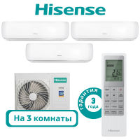 фото Комплект мульти сплит системы Hisense серии PREMIUM DESIGN на 3 комнаты