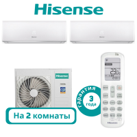 фото Комплект мульти сплит системы Hisense серии SMART на 2 комнаты