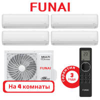 фото Комплект мульти сплит системы FUNAI серии DAIJIN на 4 комнаты