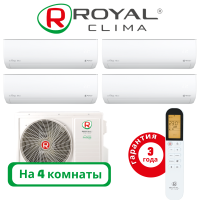 фото Комплект мульти сплит системы Royal Clima серии GLORIA на 4 комнаты