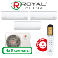 фото Комплект мульти сплит системы Royal Clima серии GLORIA на 3 комнаты