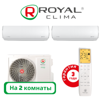 фото Комплект мульти сплит системы Royal Clima серии PERFETTO на 2 комнаты