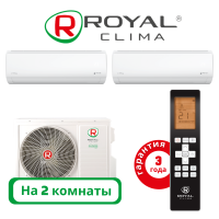 фото Комплект мульти сплит системы Royal Clima серии TRIUMPH на 2 комнаты