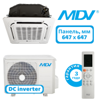 фото MDV серия компактных кассетных сплит-систем ERP Full DC INVERTER, R32