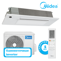 фото Midea серия однопоточных кассетных сплит-систем standart inverter